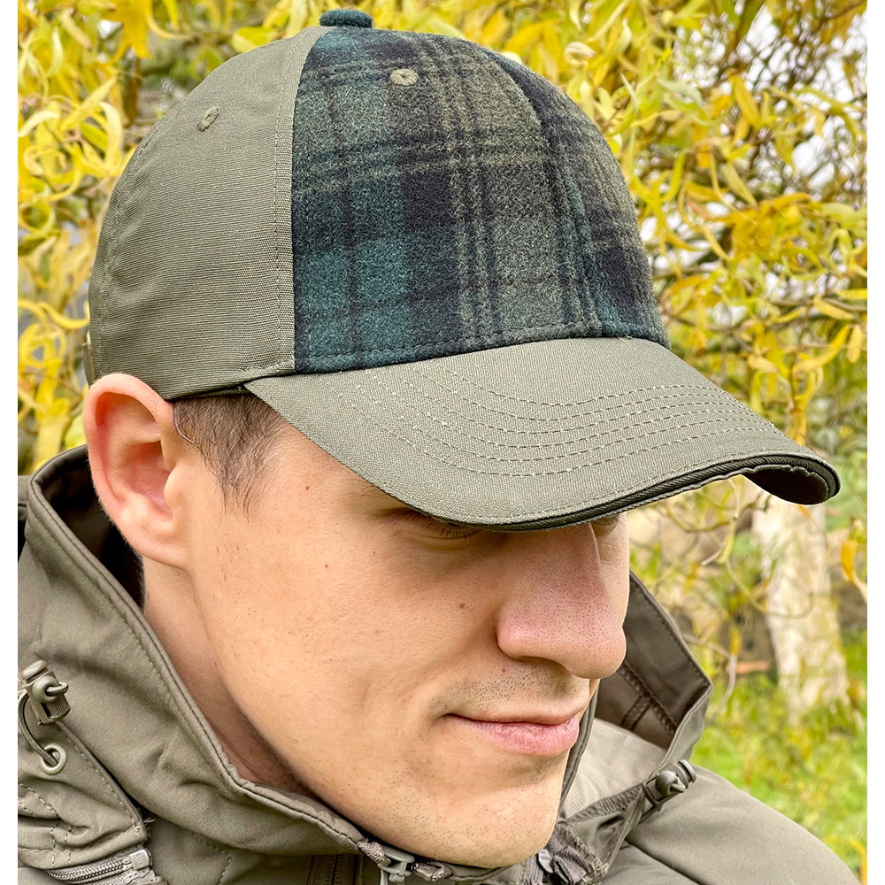 Fostex Baseball Cap oliv kariert verstellbar Bild 3