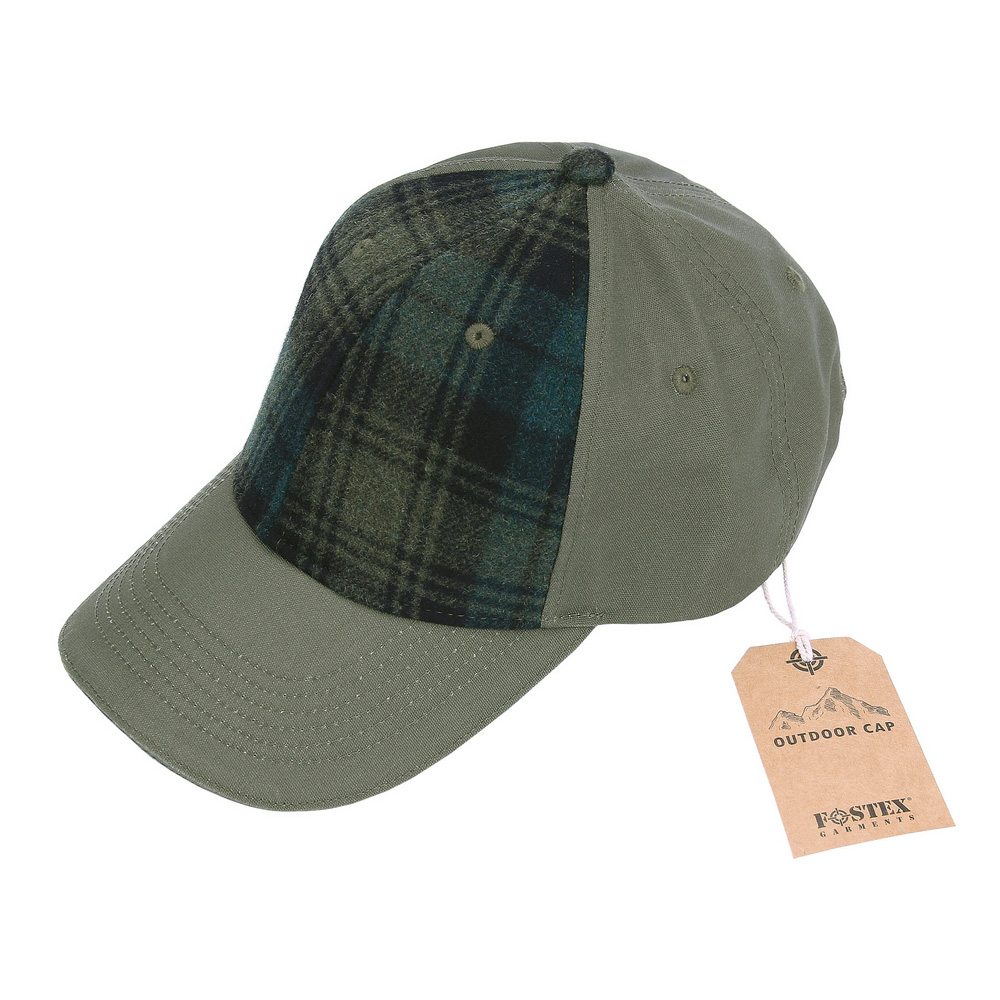 Fostex Baseball Cap oliv kariert verstellbar Bild 4