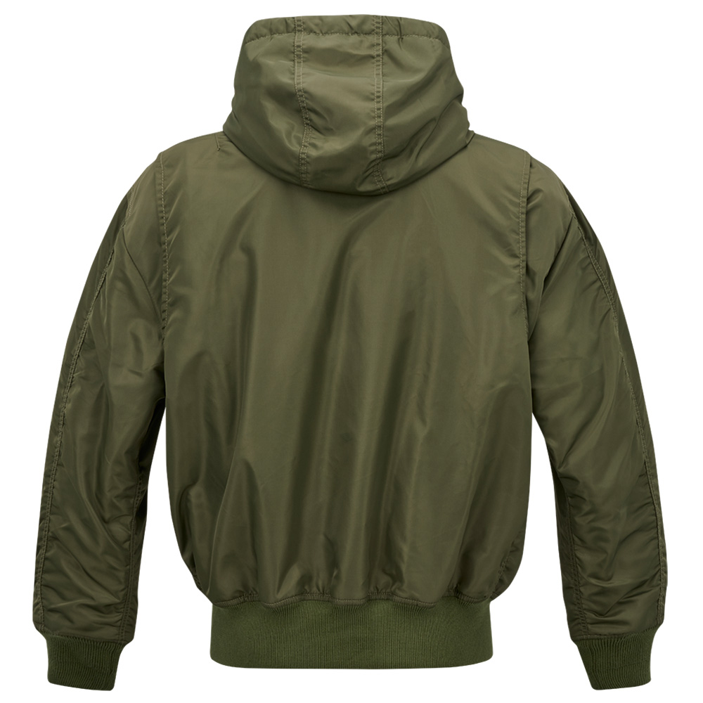 Brandit Jacke CWU mit Teddyfleece und Kapuze oliv Bild 1