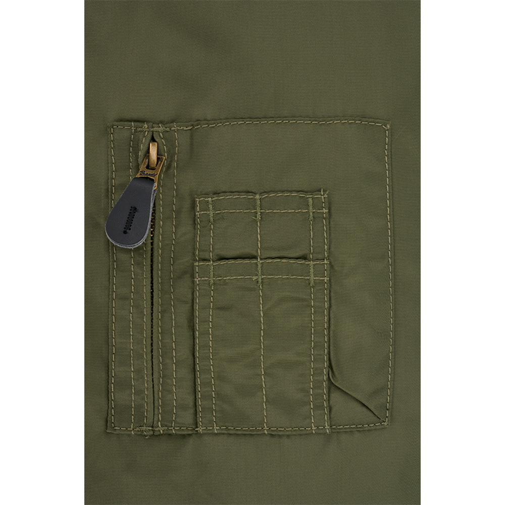 Brandit Jacke CWU mit Teddyfleece und Kapuze oliv Bild 1