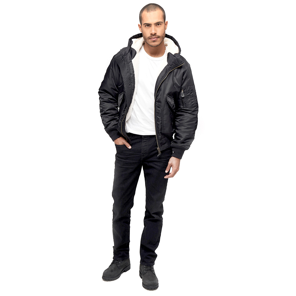 Brandit CWU Jacke m. Kapuze schwarz Gr. S Bild 1
