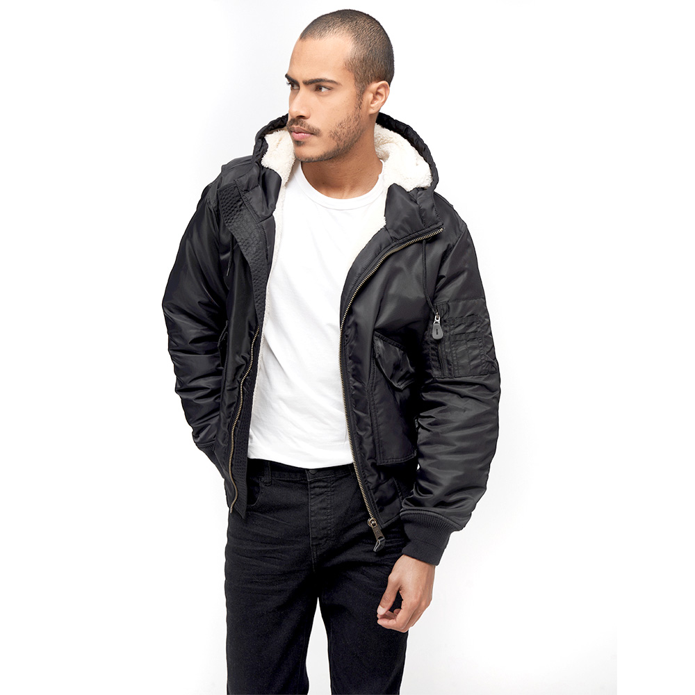 Brandit CWU Jacke m. Kapuze schwarz Gr. S Bild 1