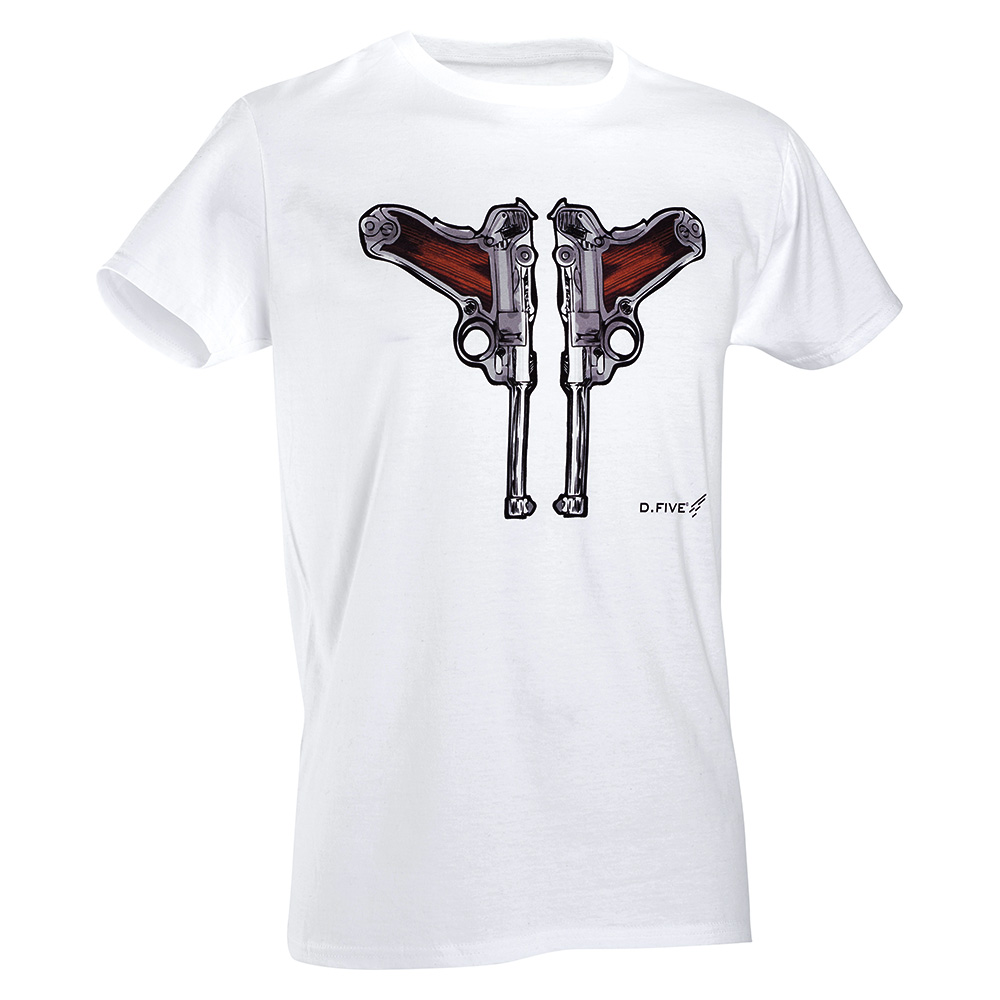 Defcon 5 T-Shirt Two Guns weiß