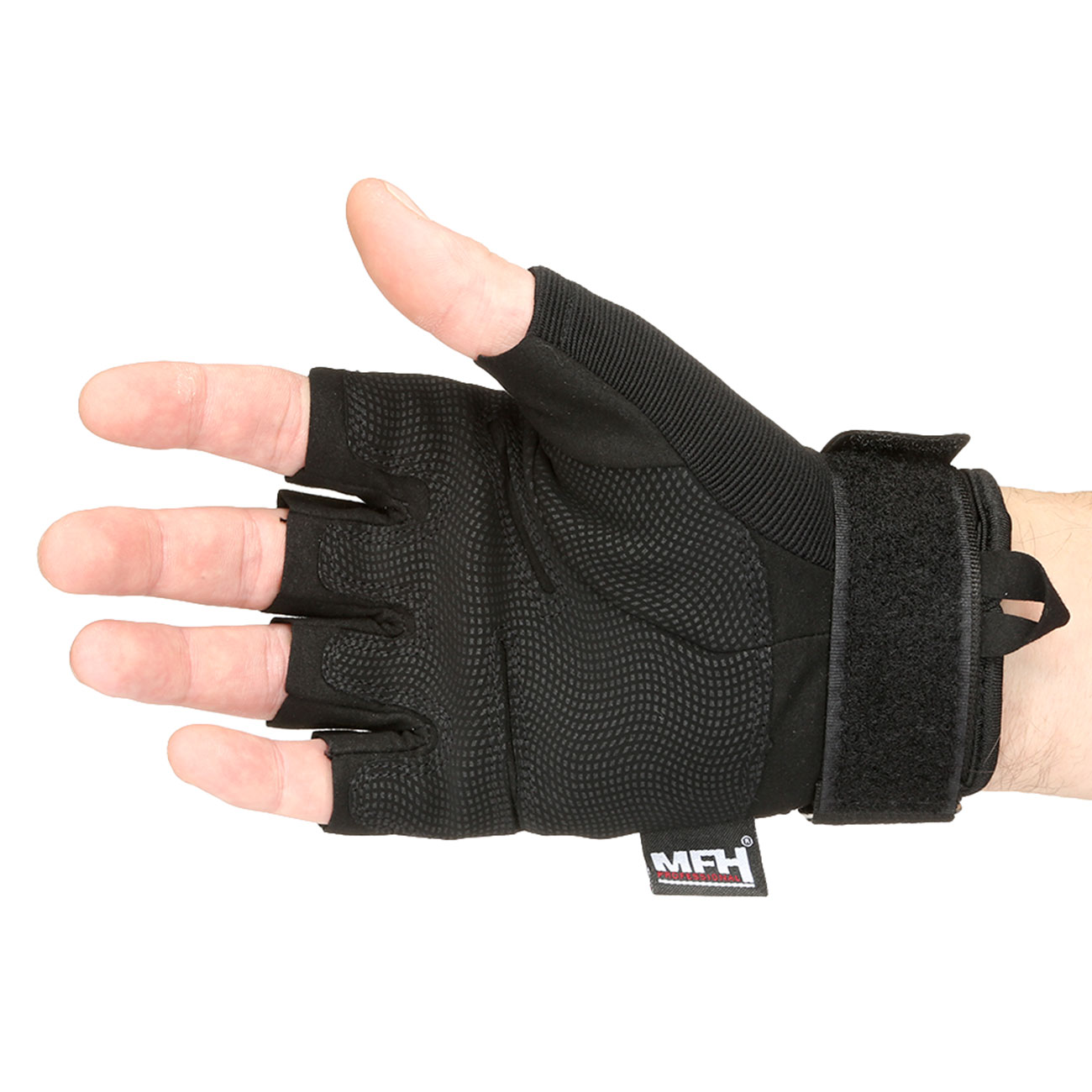 MFH Handschuh Pro halbfinger schwarz Bild 1
