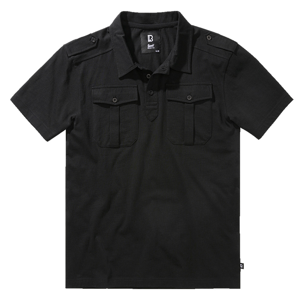 Brandit Poloshirt Jon kurzarm schwarz