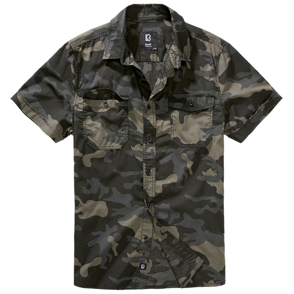 Brandit Hemd Roadstar Shirt kurzarm darkcamo