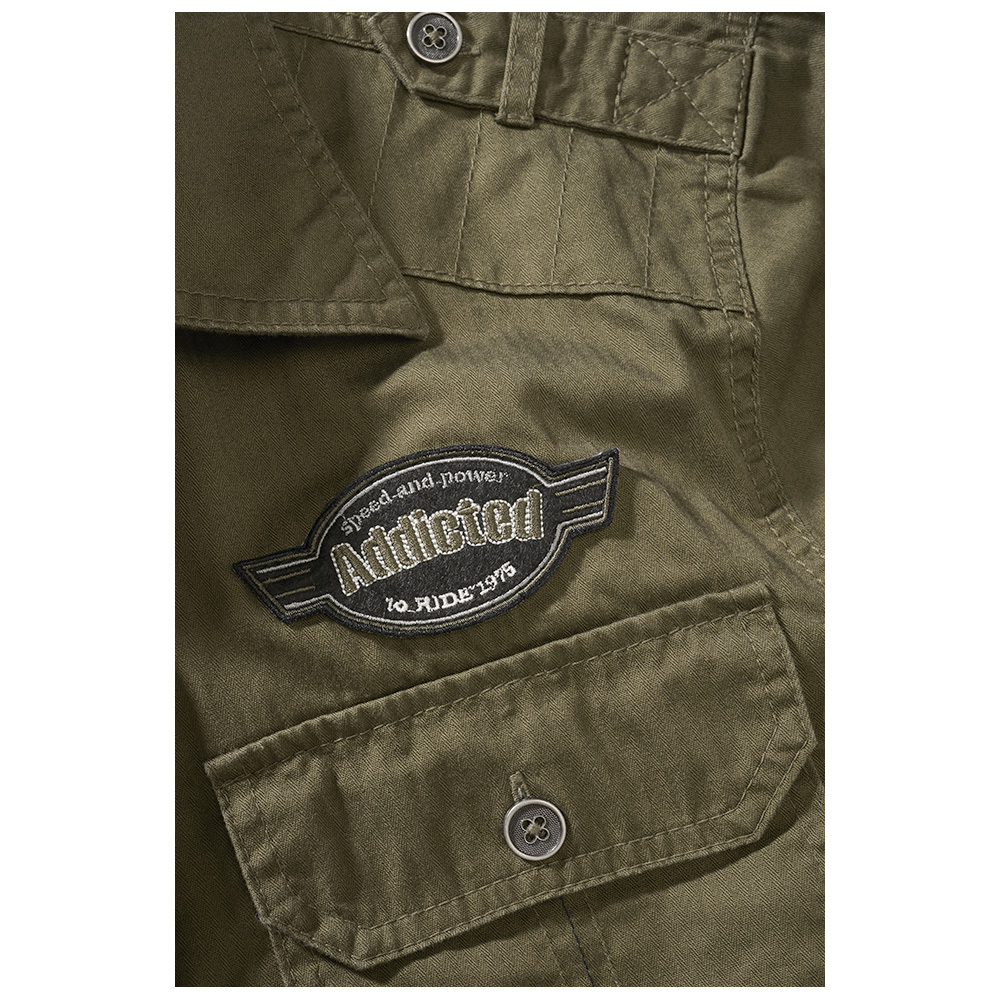 Brandit Hemd Luis Vintageshirt kurzarm oliv Bild 1