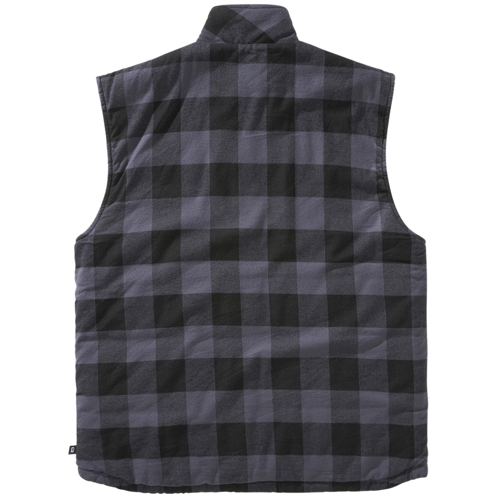 Brandit Weste Lumber Vest schwarz/grau karriert Bild 1