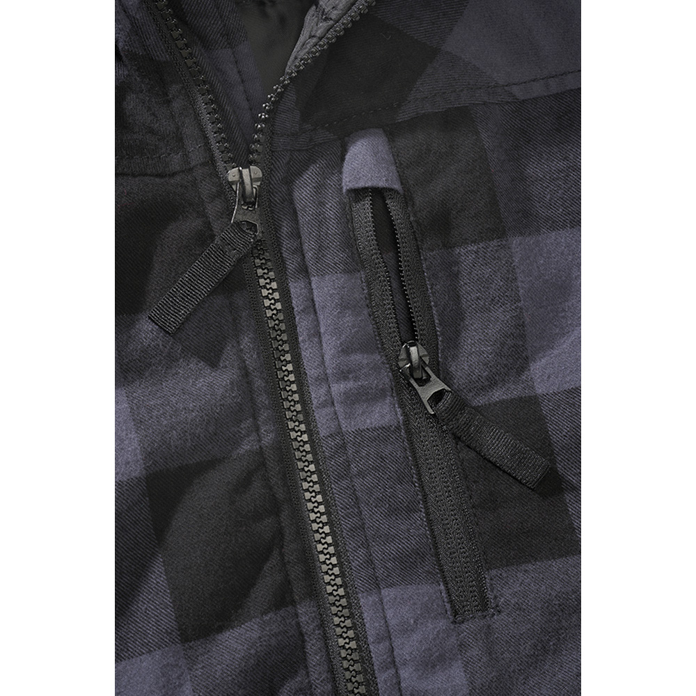 Brandit Weste Lumber Vest schwarz/grau karriert Bild 1
