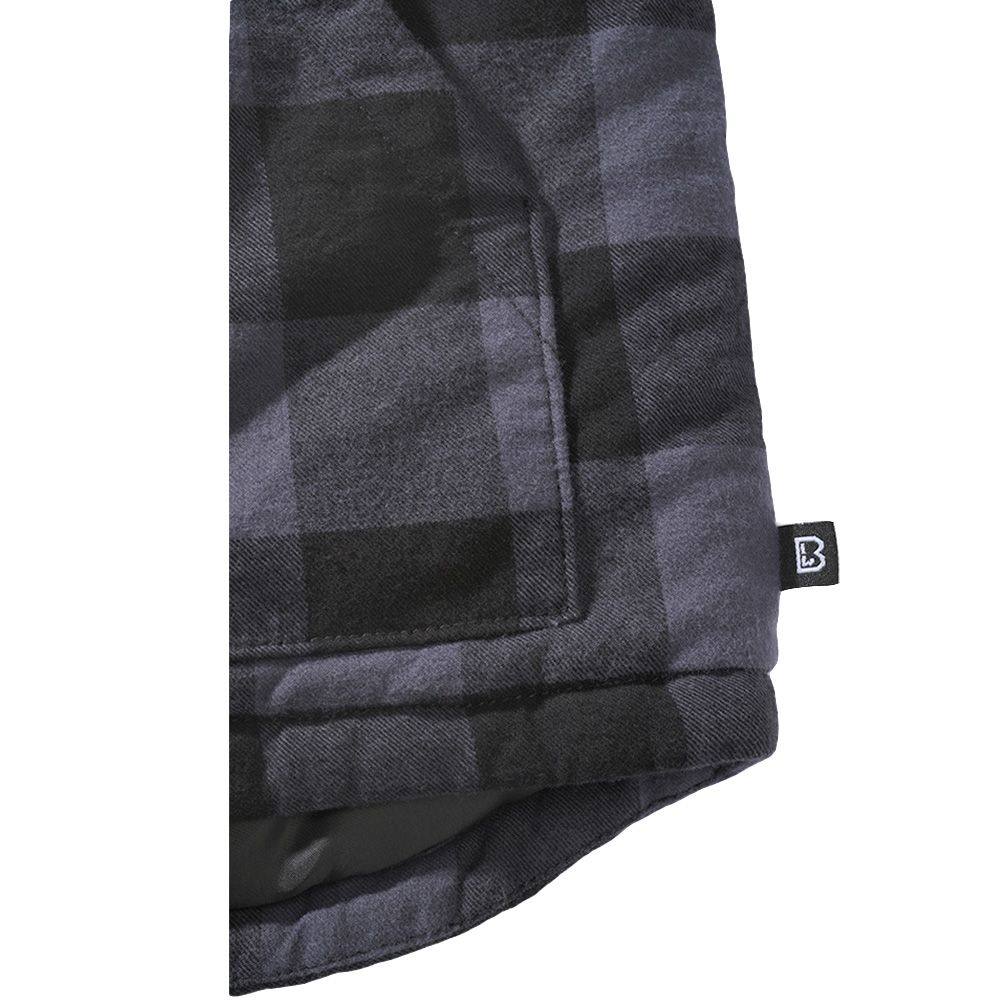 Brandit Weste Lumber Vest schwarz/grau karriert Bild 1