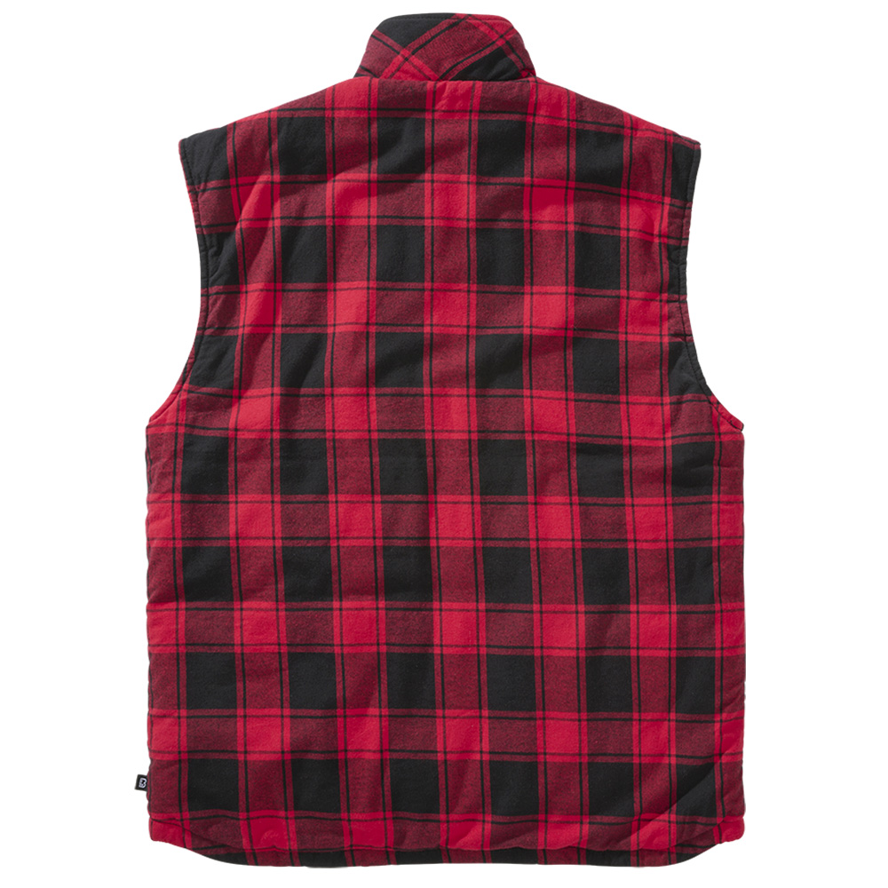 Brandit Weste Lumber Vest schwarz/rot karriert Bild 1