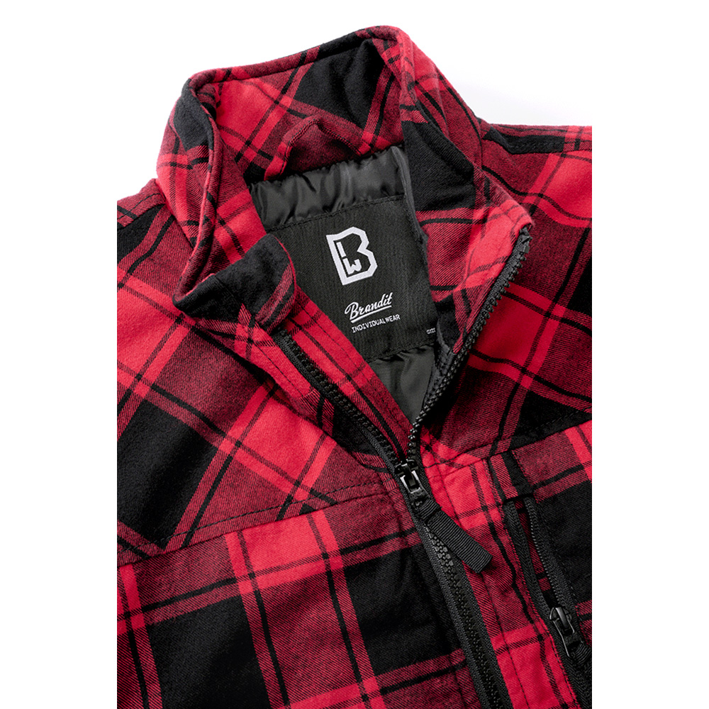Brandit Weste Lumber Vest schwarz/rot karriert Bild 1