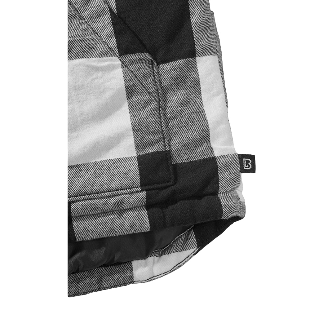 Brandit Weste Lumber Vest schwarz/weiß karriert Bild 4