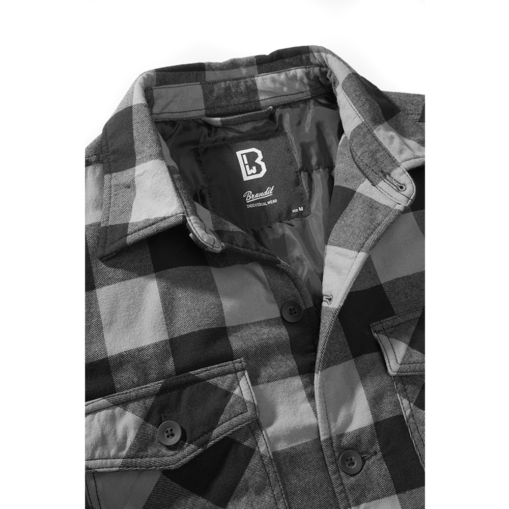 Brandit Flanelljacke Lumberjacket schwarz/grau kariert Bild 2