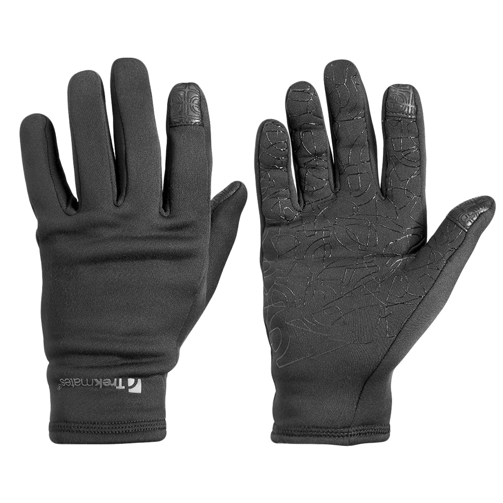 Trekmates Handschuhe ,rutschhemmend mit Touchscreen Grip schwarz