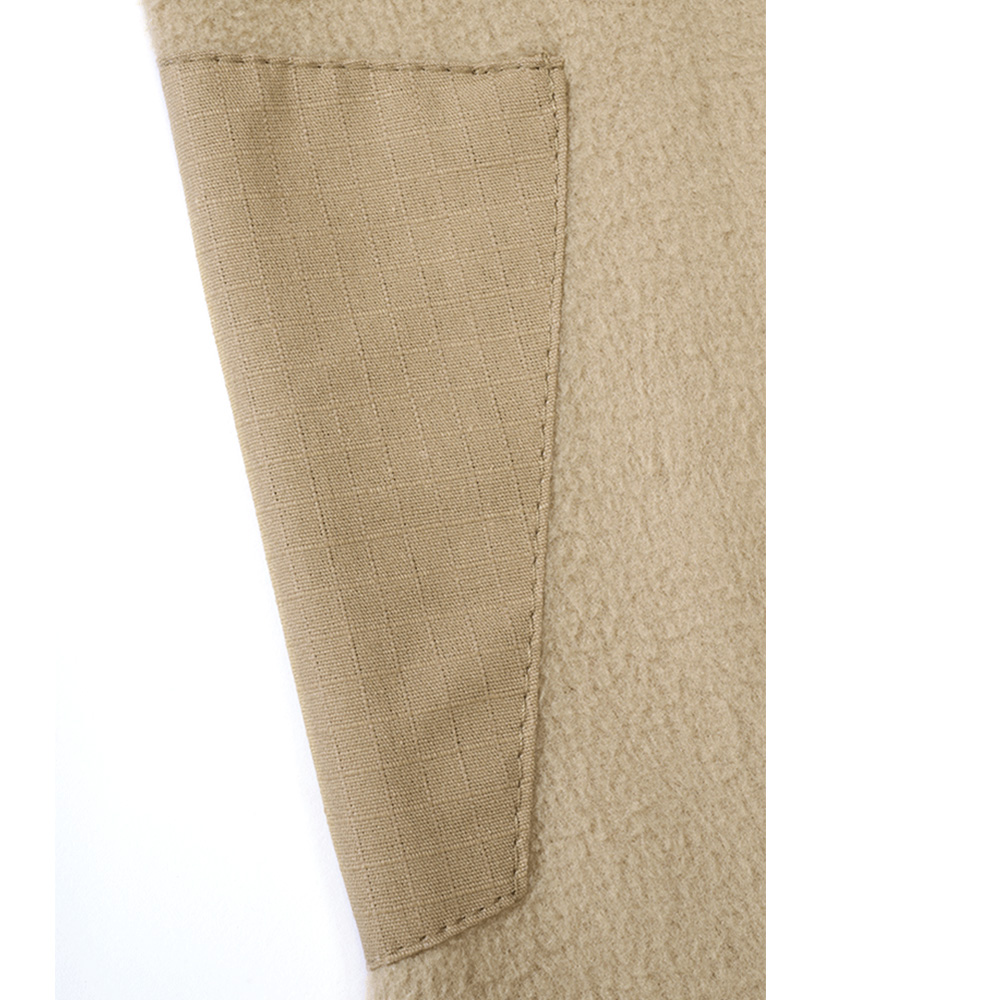 Brandit Fleece Troyer Ripstop camel Bild 4