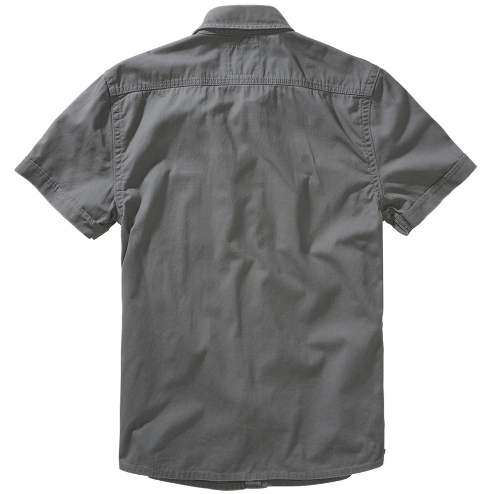 Brandit Hemd Vintage Shirt kurzarm charcoal grau Bild 1