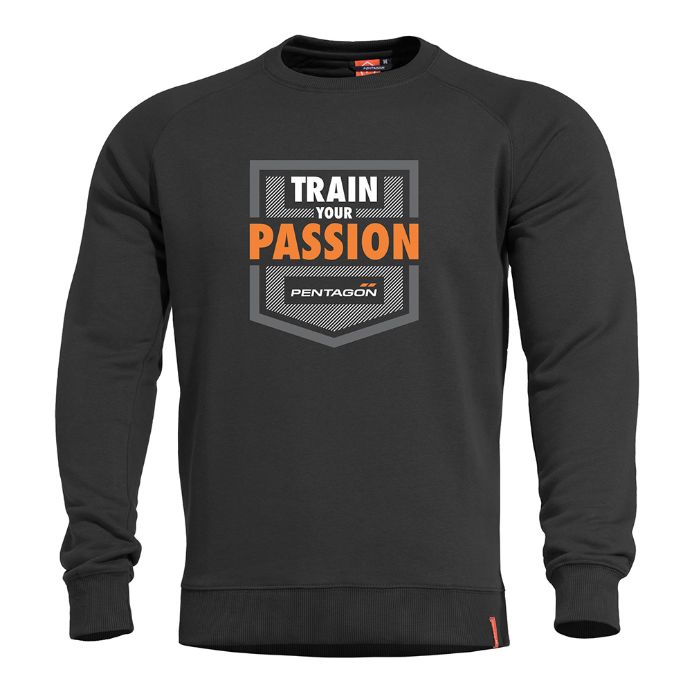 Pentagon Sweatshirt Hawk Train Your Passion schwarz