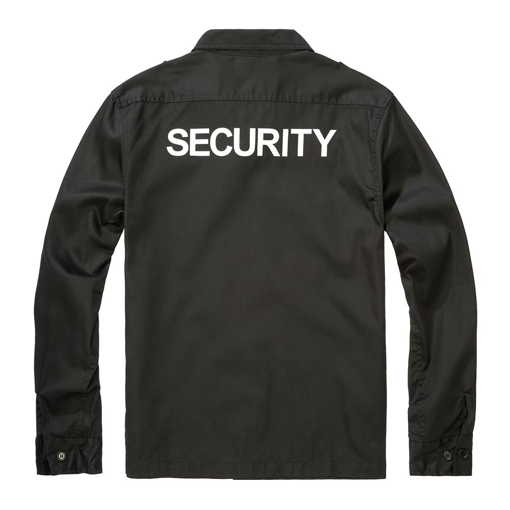 Brandit Security US Hemd Langarm schwarz Bild 1