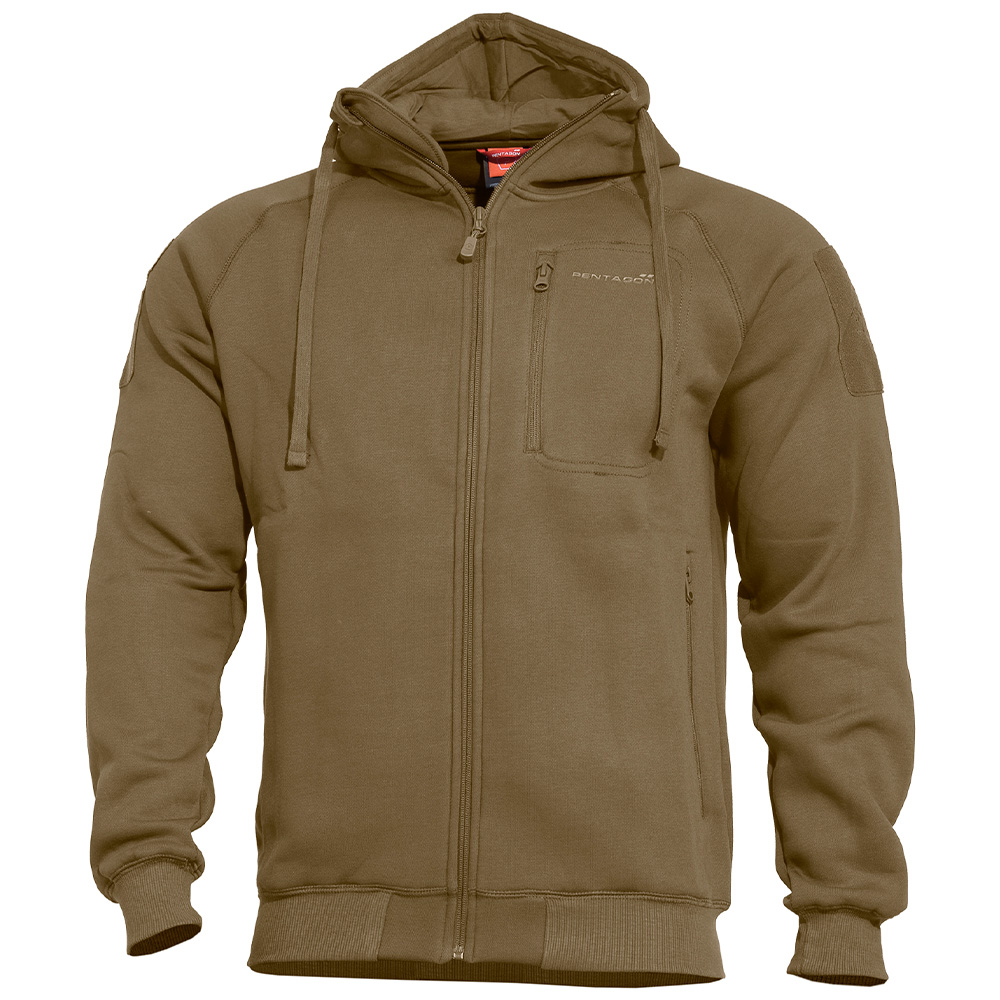 Pentagon Sweatjacke Leonidas 2.0 mit Kapuze coyote