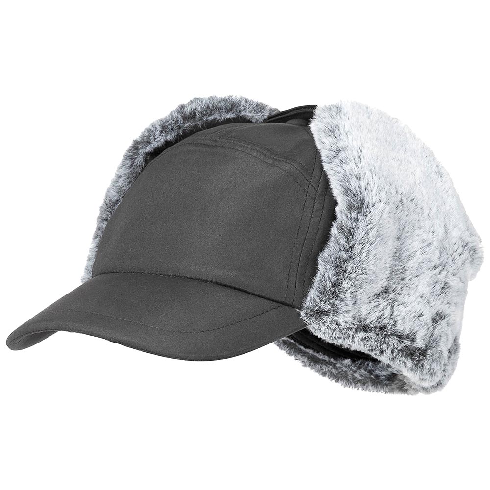 Fox Outdoor Winter Cap Trapper verstellbar schwarz