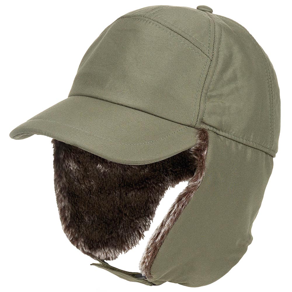 Fox Outdoor Winter Cap Trapper verstellbar oliv Bild 1