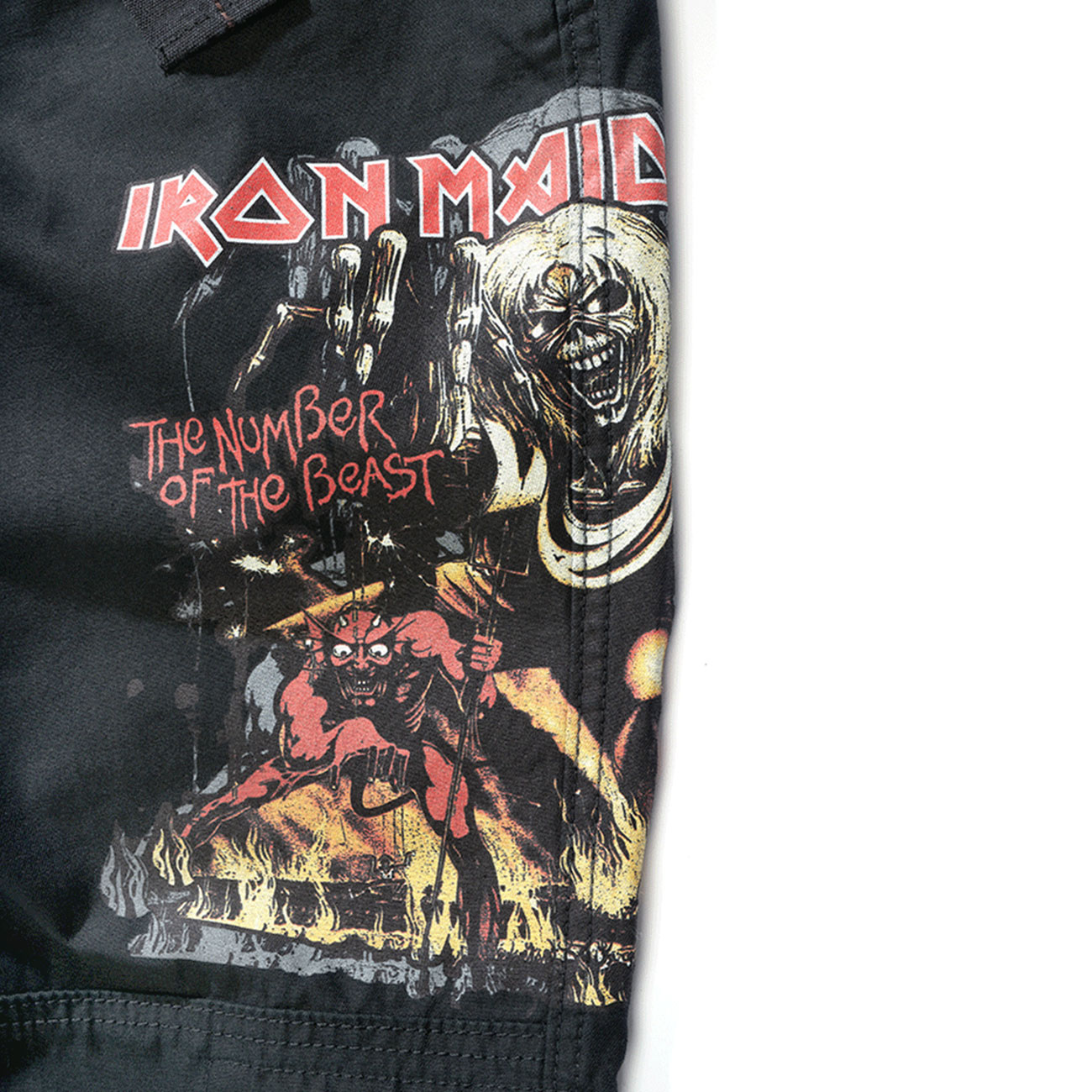 Brandit Hose Pure Slim Fit Trousers Iron Maiden schwarz Bild 2