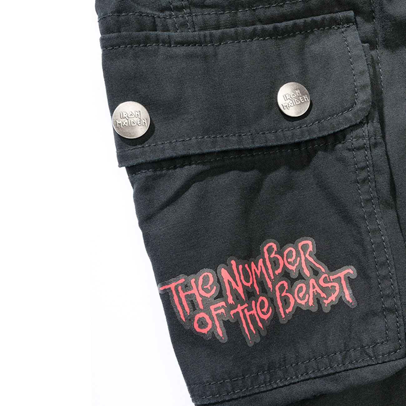 Brandit Hose Pure Slim Fit Trousers Iron Maiden schwarz Bild 3