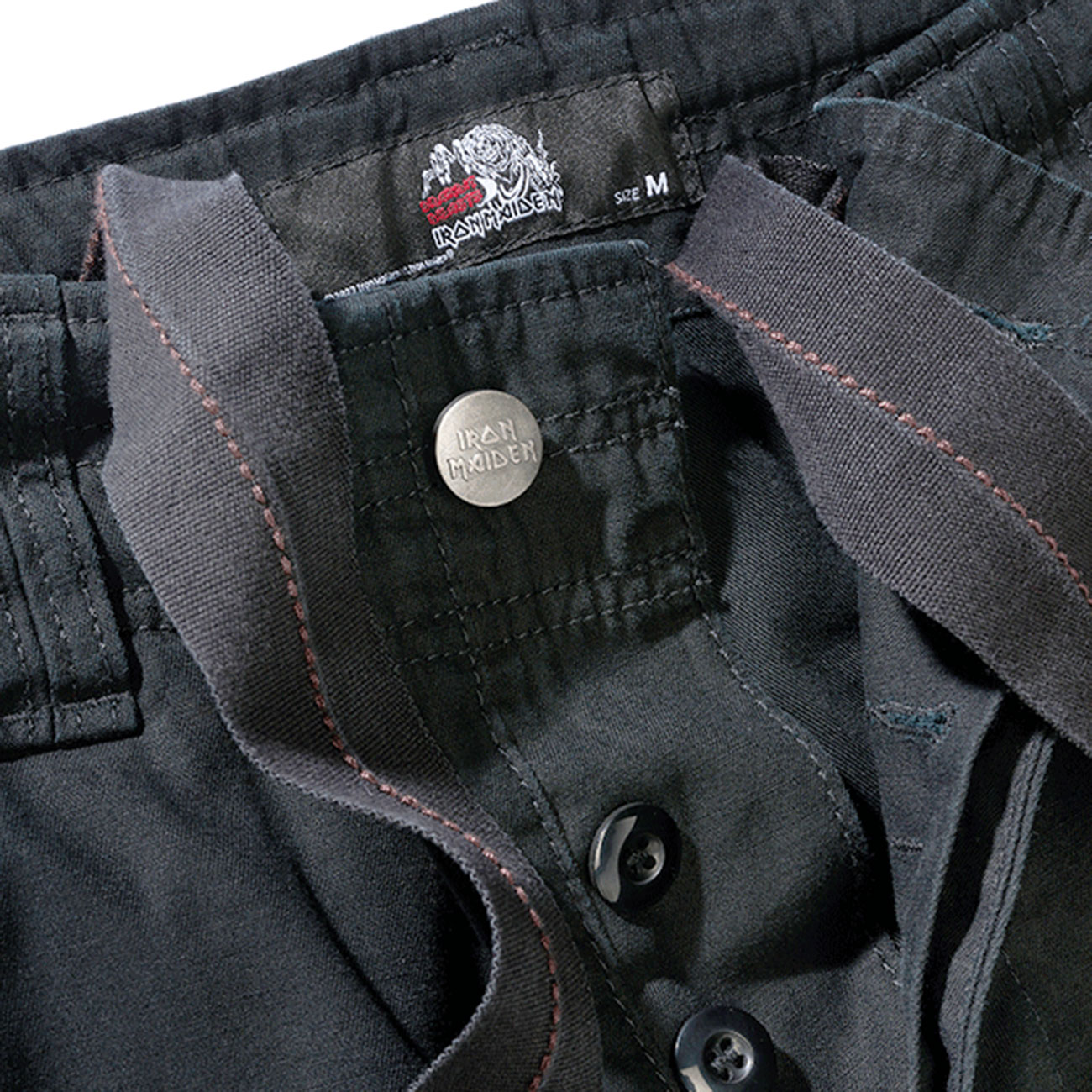 Brandit Hose Pure Slim Fit Trousers Iron Maiden schwarz Bild 5