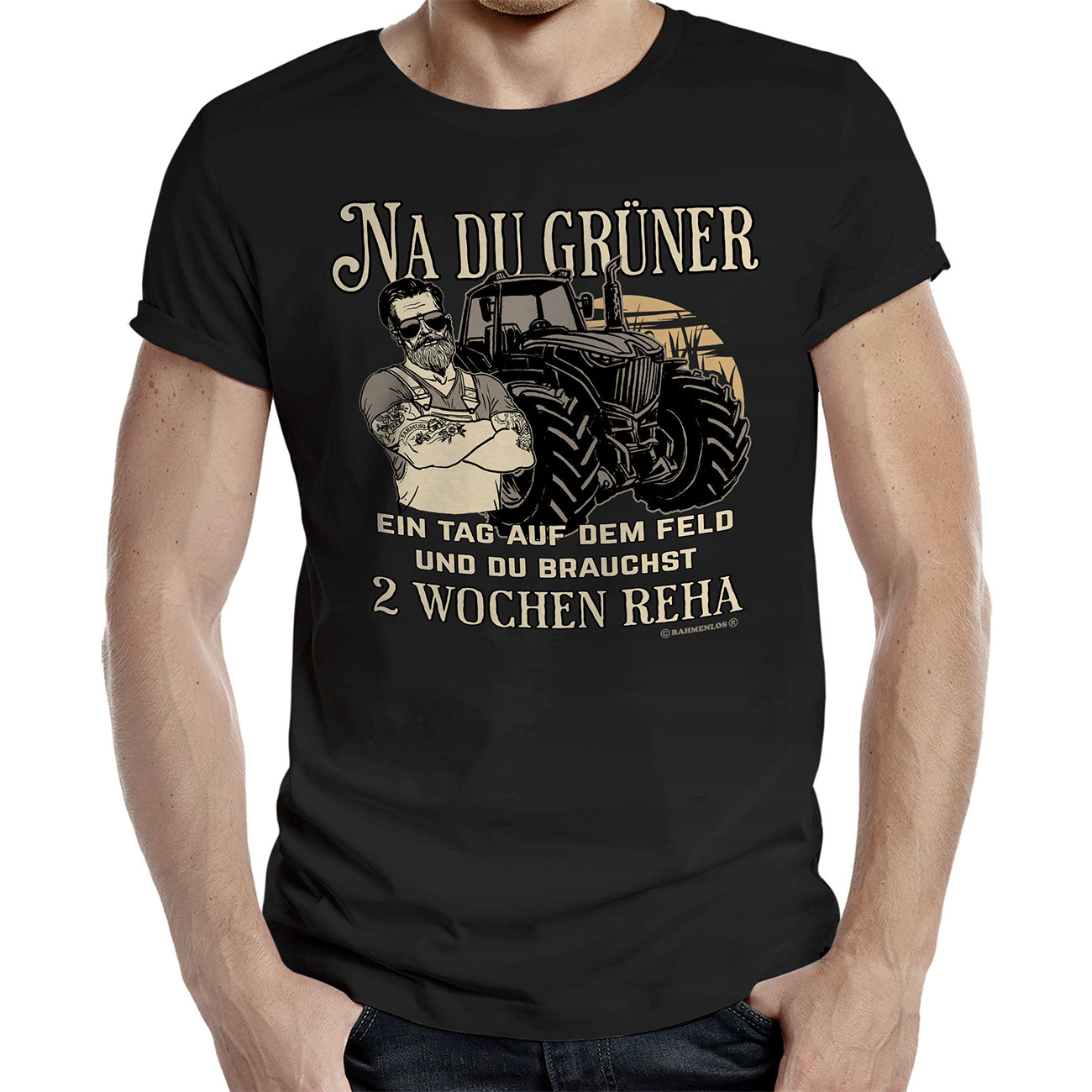 Rahmenlos T-Shirt Na du Grner Bild 1
