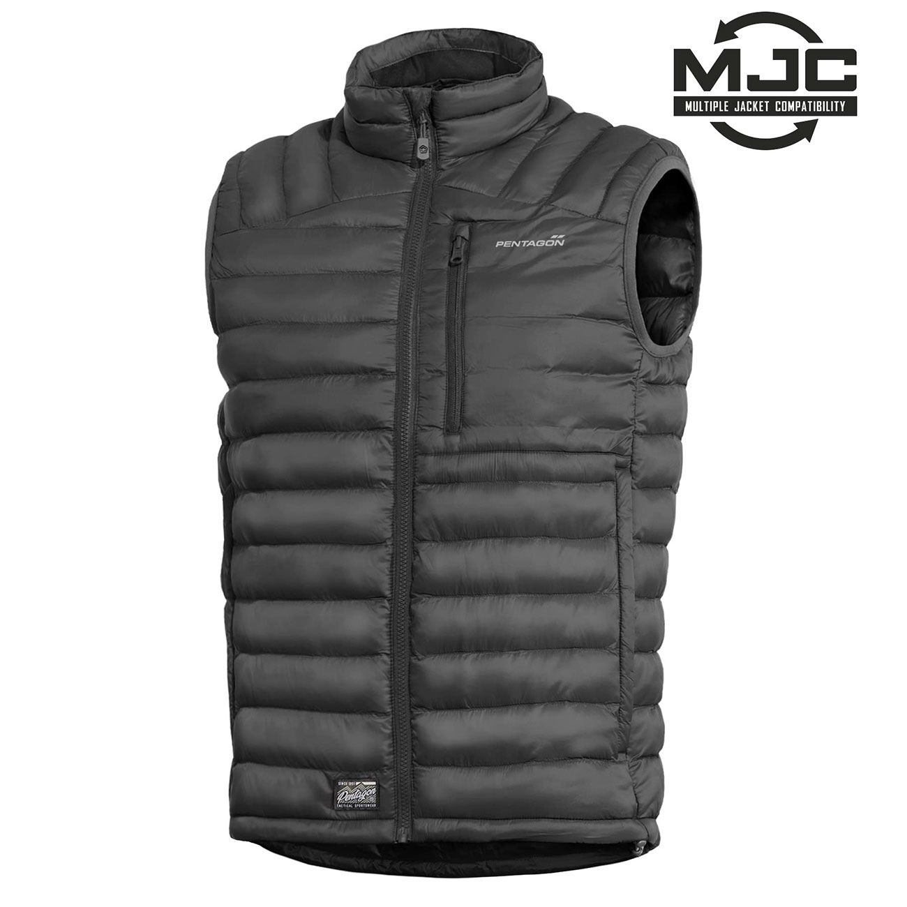 Pentagon Weste Homer schwarz mit integriertem Packsack