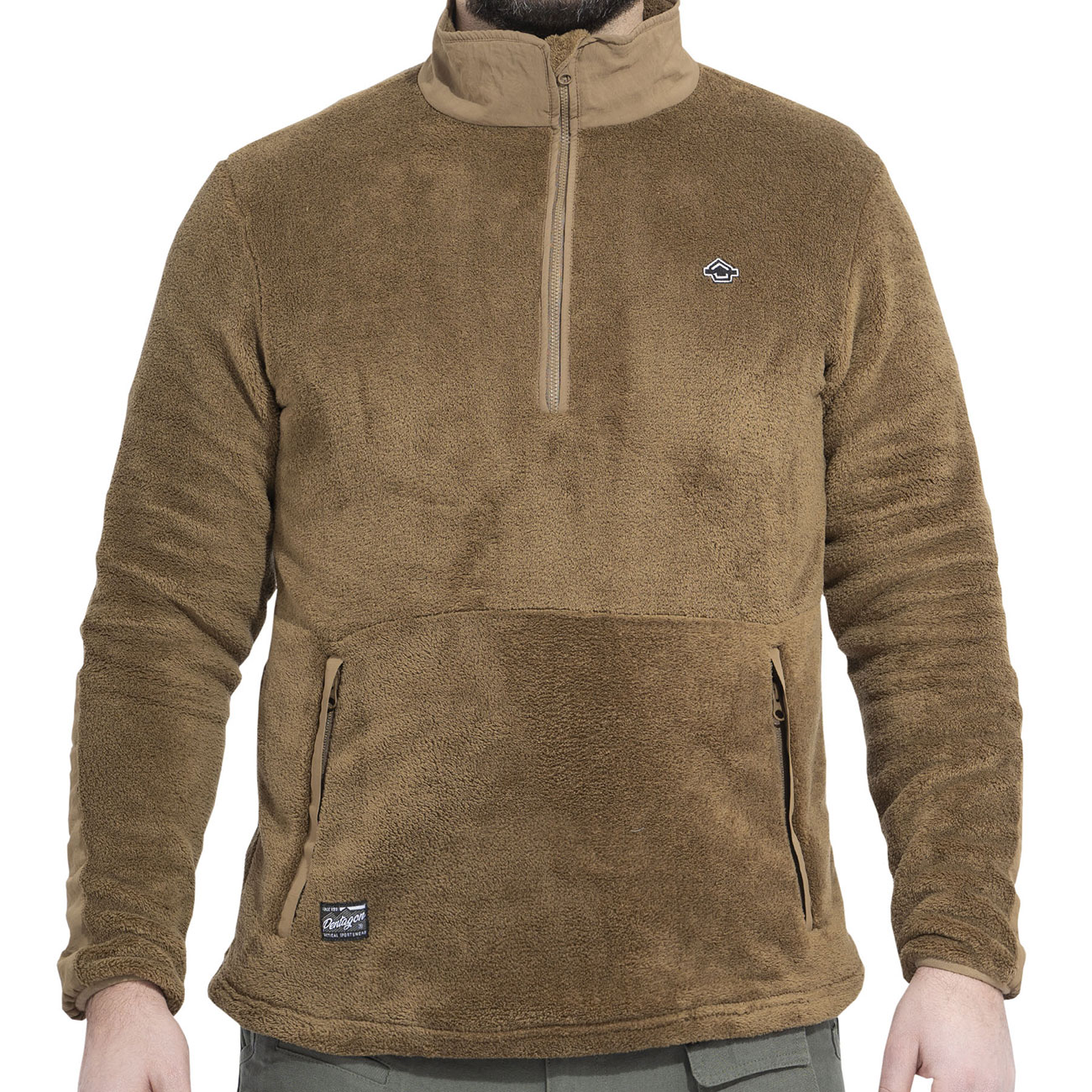 Pentagon Fleecepullover Grizzly Half Zip coyote Bild 3
