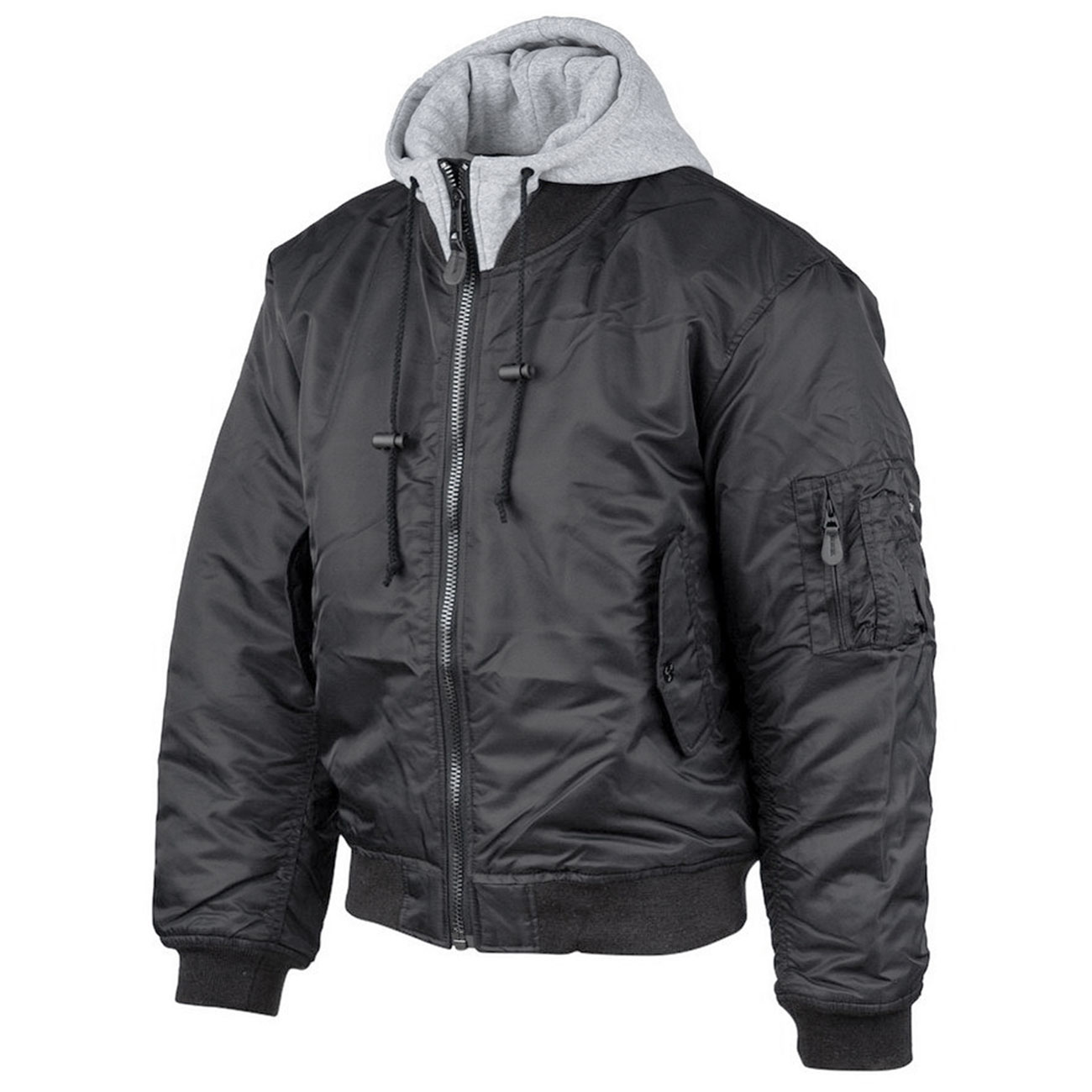 Fostex Fliegerjacke MA-1 mit Kapuze schwarz Bild 1