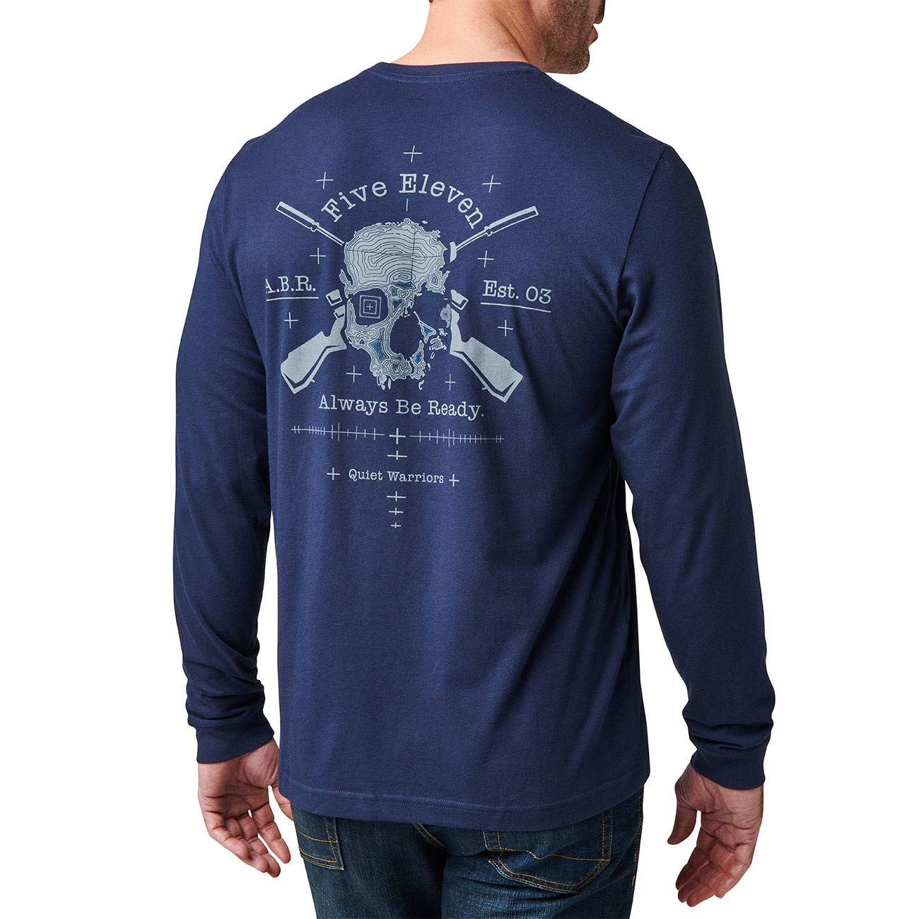 5.11 Langarmshirt Quiet Warrior navy Bild 1