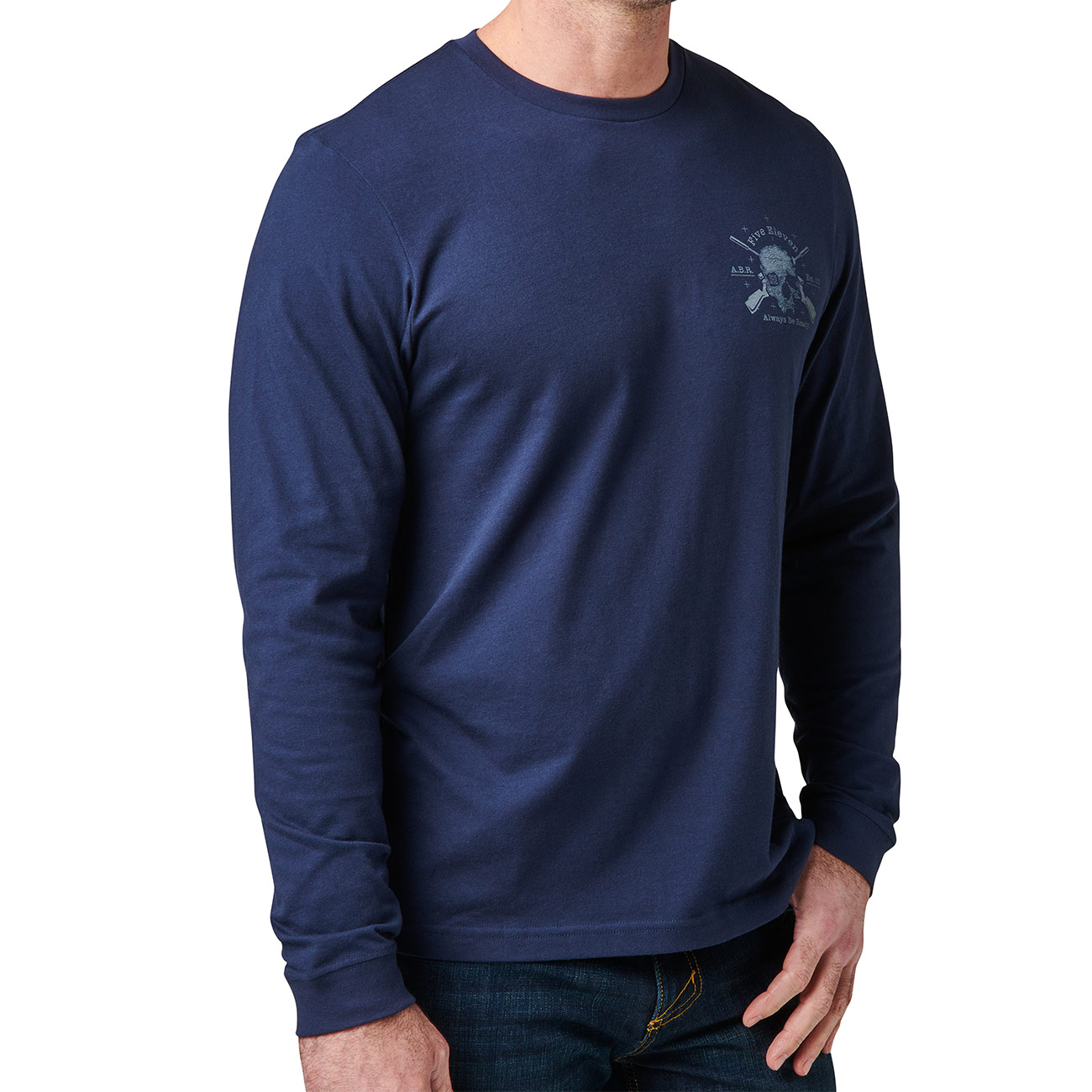 5.11 Langarmshirt Quiet Warrior navy Bild 2