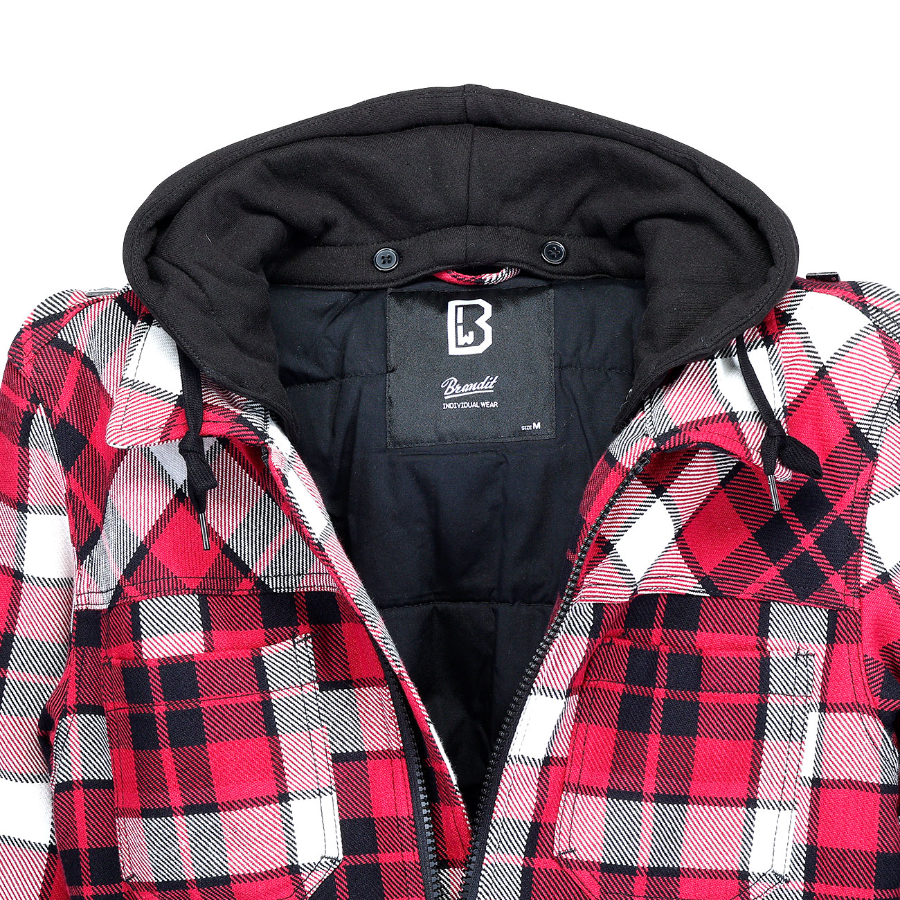 Brandit Jacke Top Heavy Twill rot/schwarz kariert Bild 2