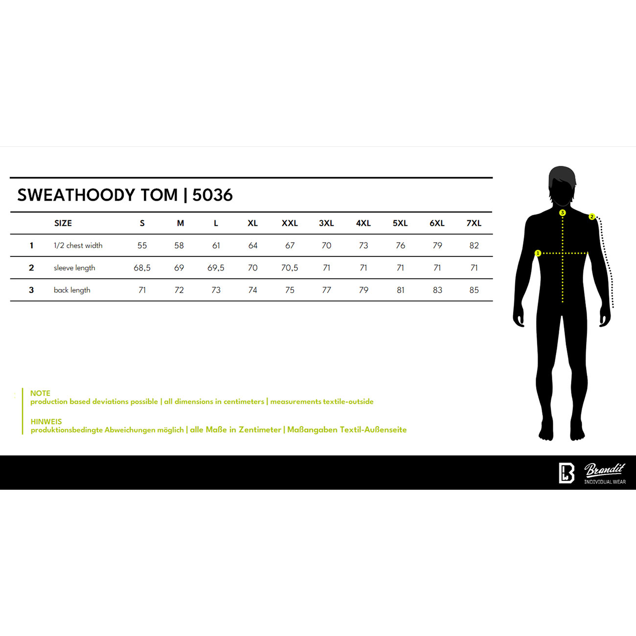 Brandit Kapuzenpullover TOM grau-melange Bild 1
