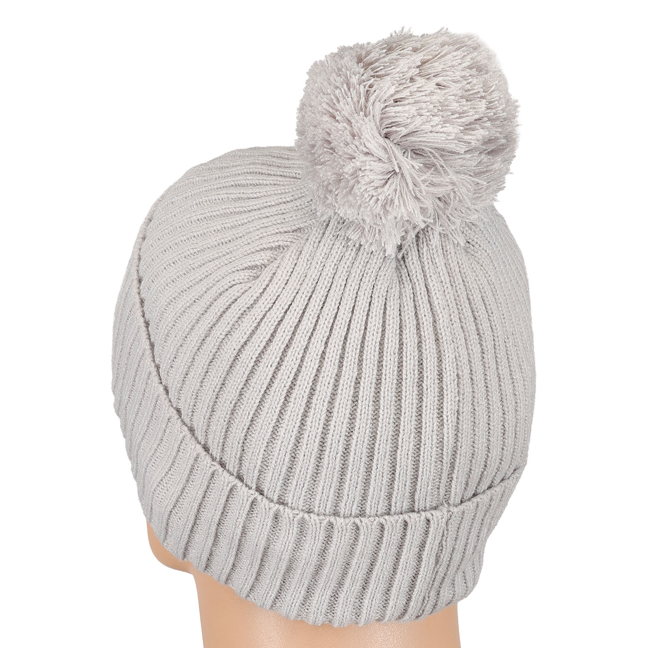 Brandit Bommelmtze mit Fleecefutter hellgrau Bild 1