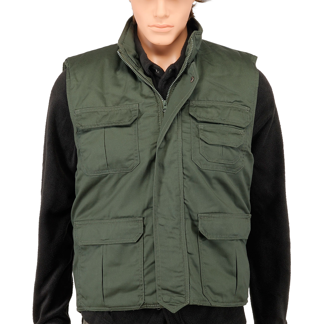 Brandit Safari Weste gefttert oliv Bild 5