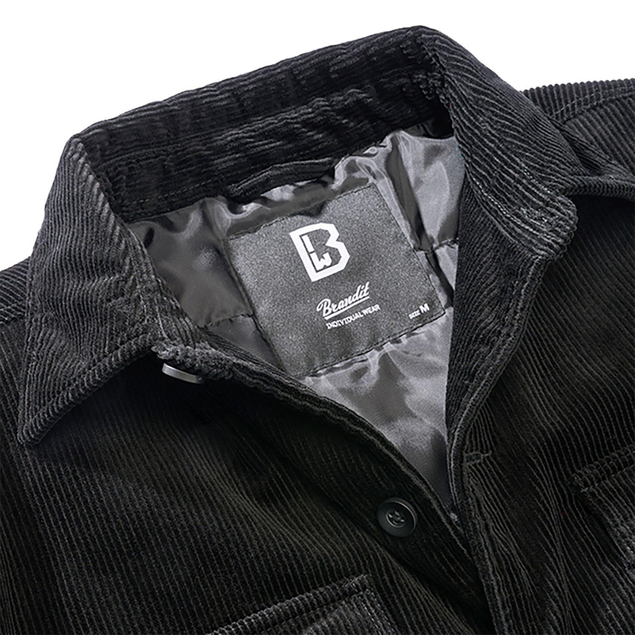 Brandit Cordjacke Corduroy Jacket schwarz Bild 2