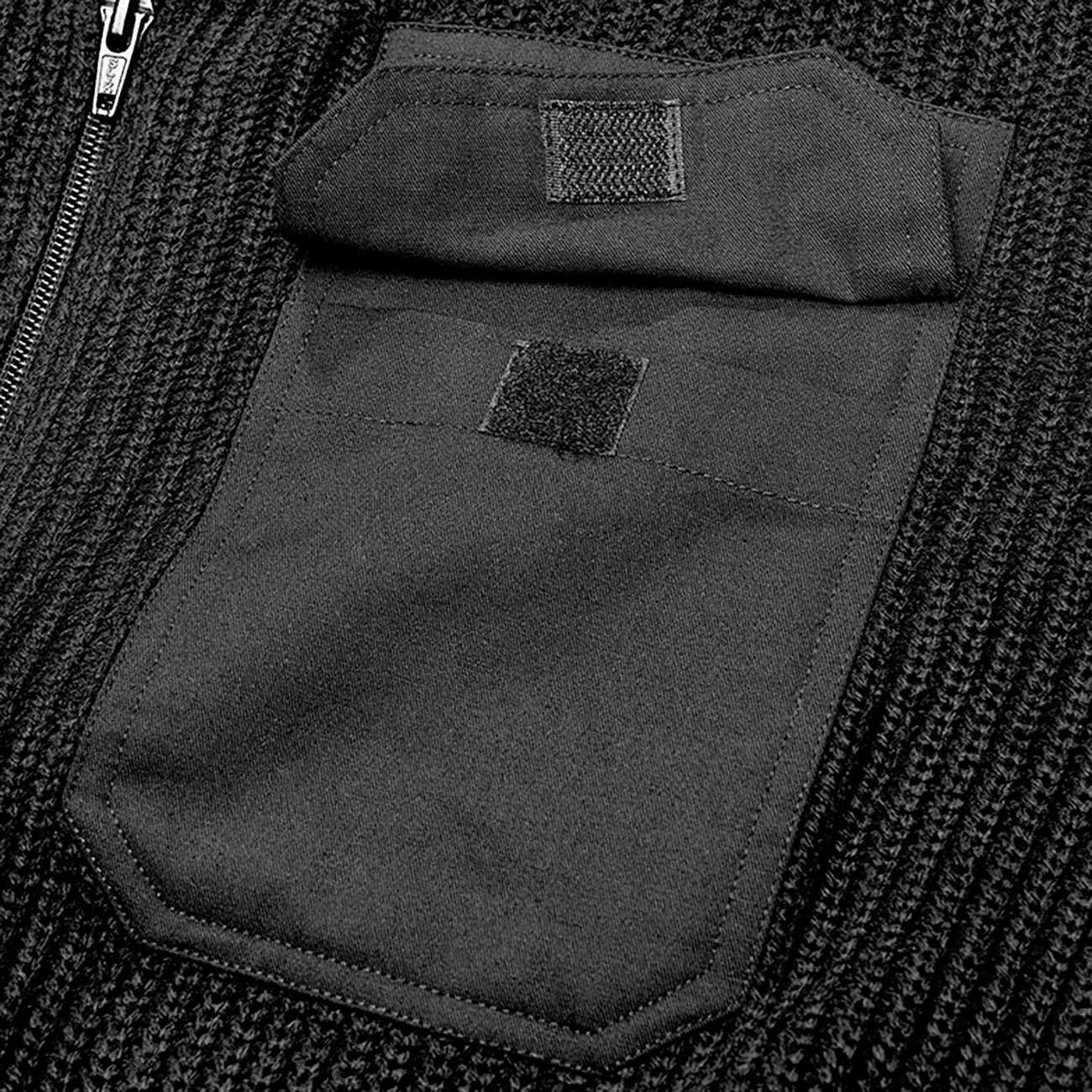 Brandit Strickjacke BW Cardigan schwarz Bild 4