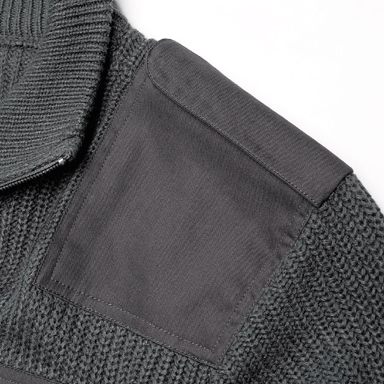 Brandit Strickjacke BW Cardigan anthrazit Bild 3