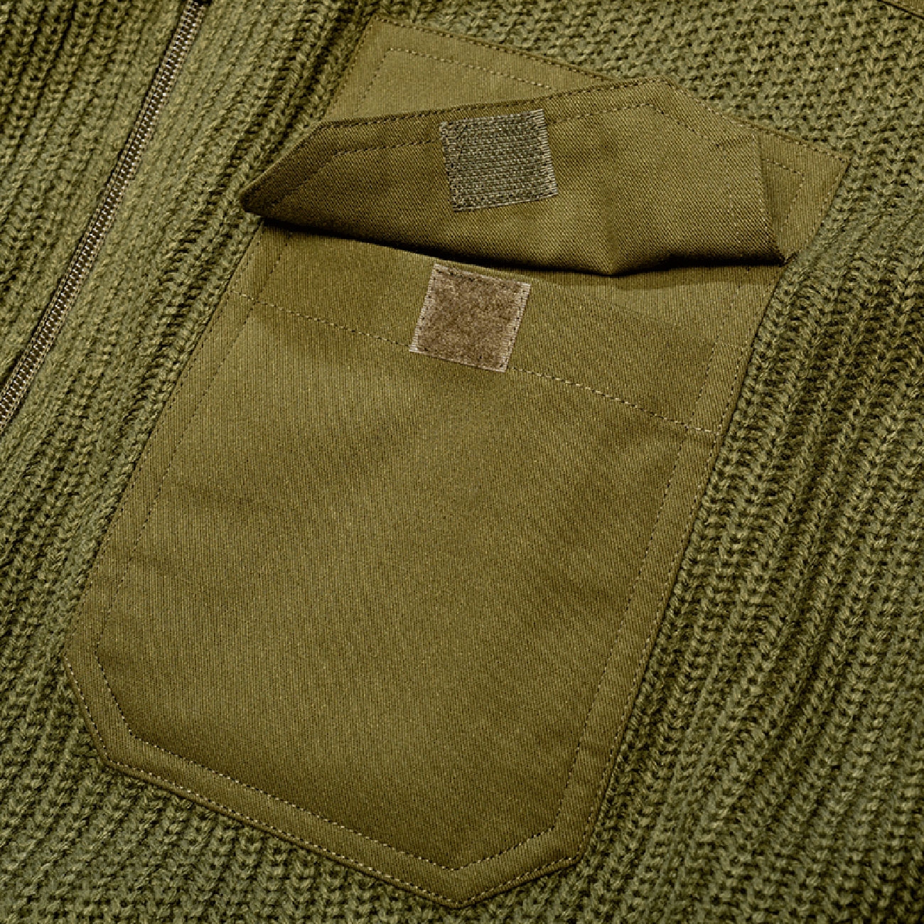 Brandit Strickjacke BW Cardigan oliv Bild 4