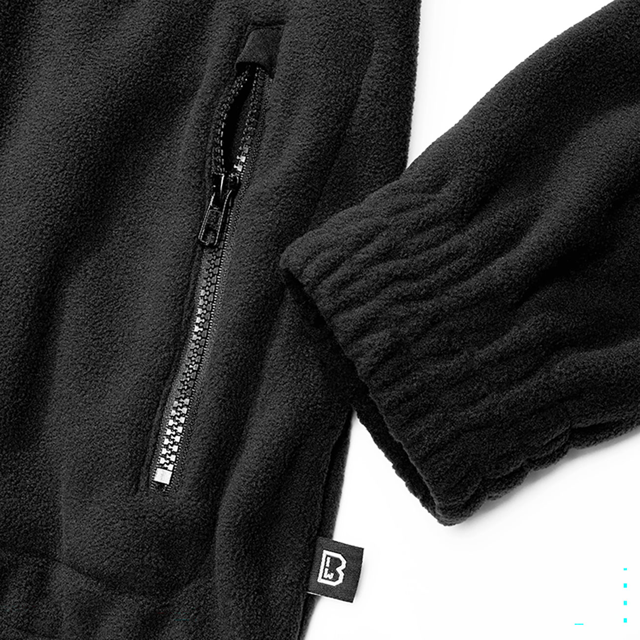 Brandit Fleecejacke Combat schwarz Bild 3