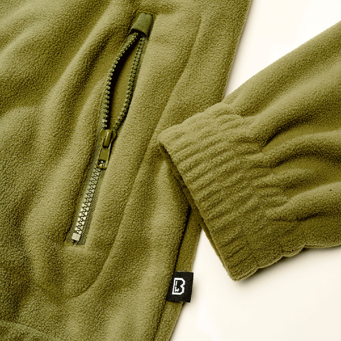 Brandit Fleecejacke Combat oliv Bild 3