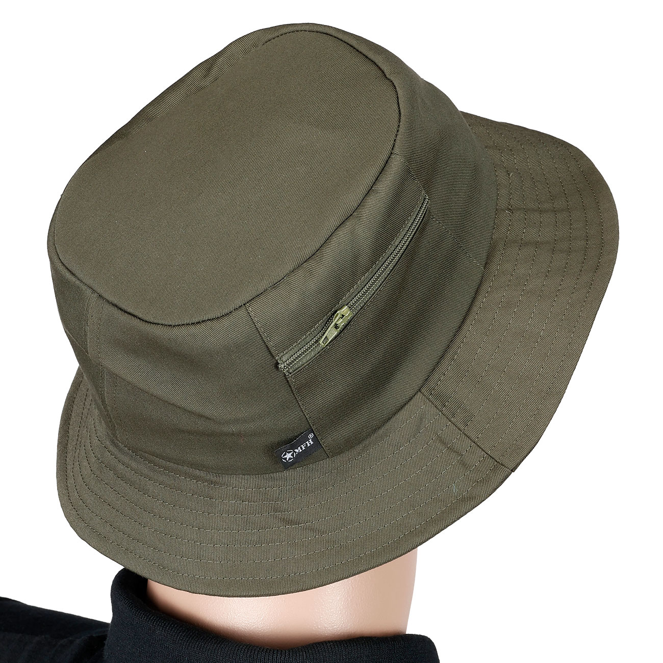 MFH Schlapphut (Fischerm�tze) mit kleiner Seitentasche oliv Bild 5