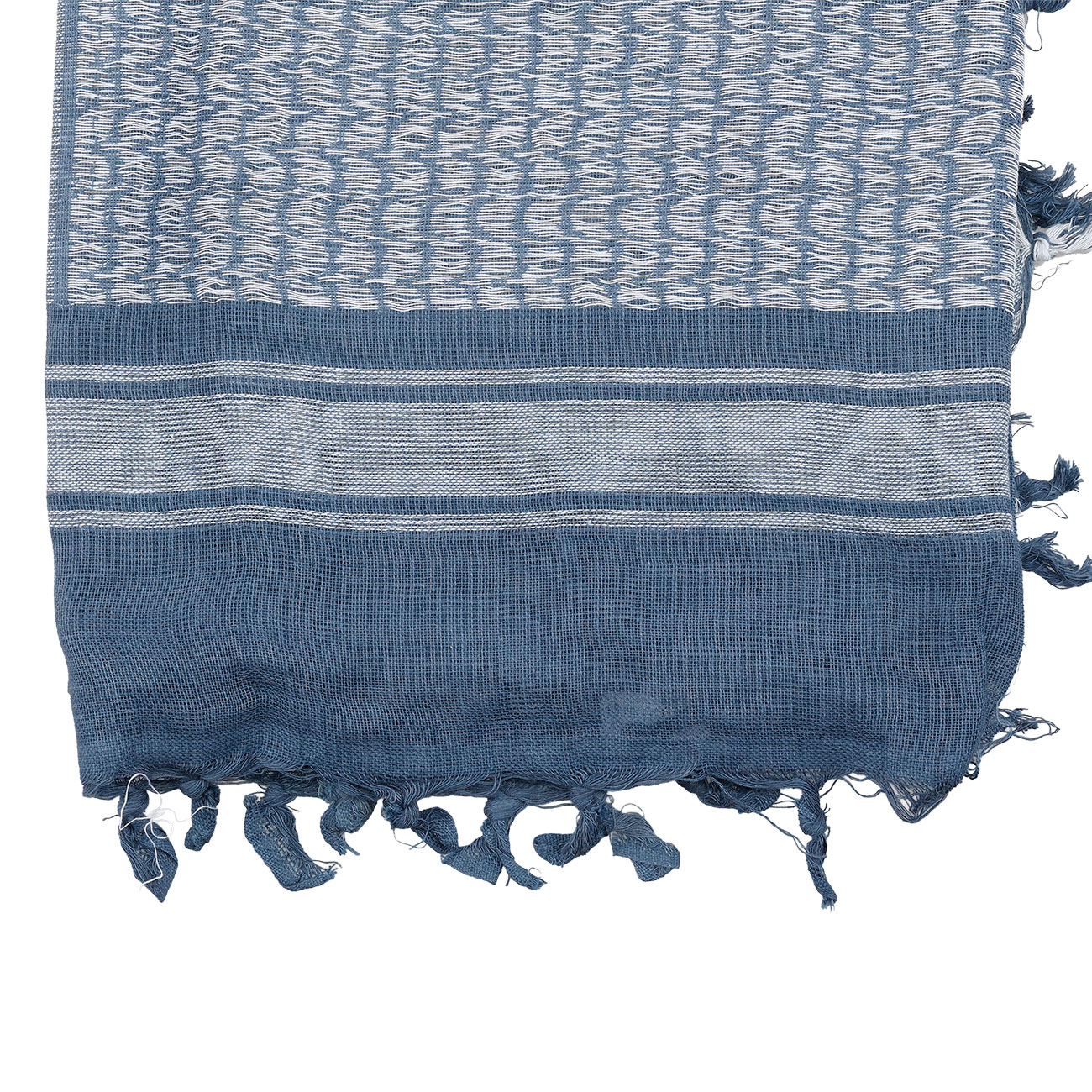 101 INC PLO Schal Shemag extrafein gewebt jeansblau Bild 3