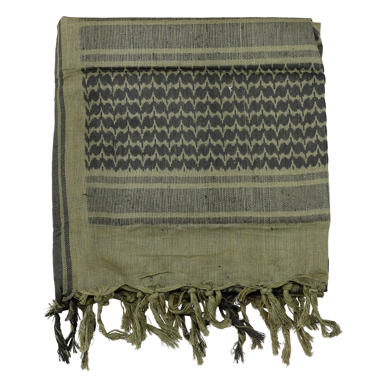 101 INC PLO Schal Shemagh extrafein gewebt schwarz-gr�n Bild 2