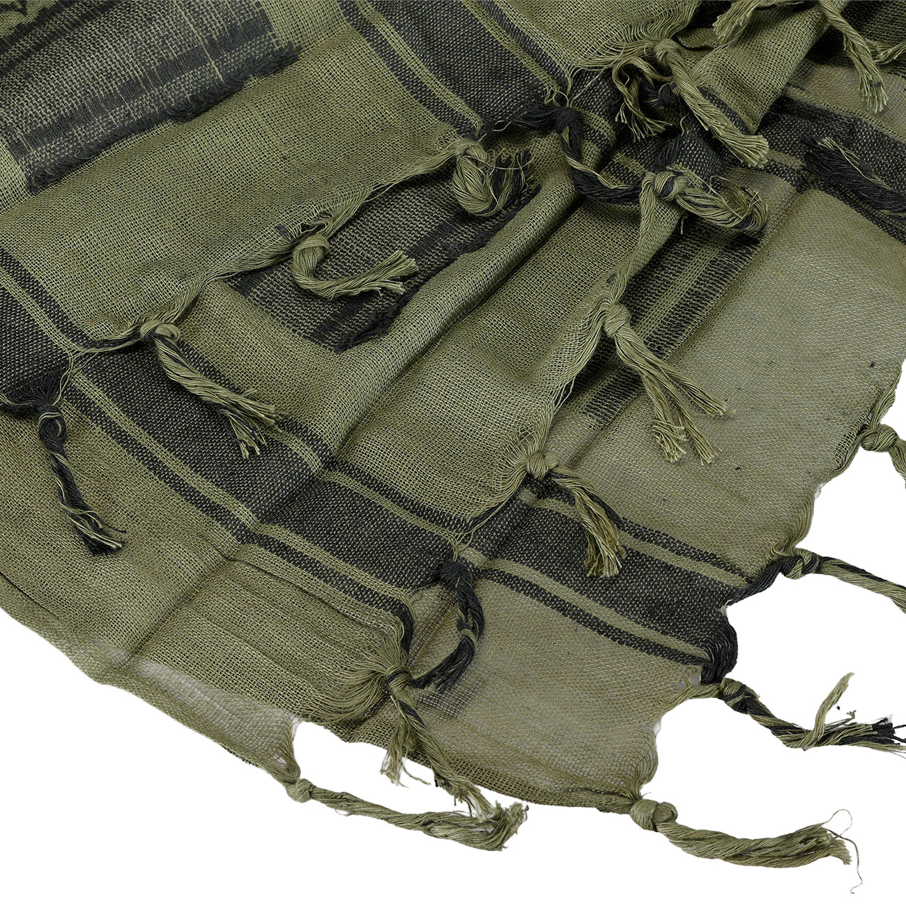 101 INC PLO Schal Shemagh extrafein gewebt schwarz-gr�n Bild 4