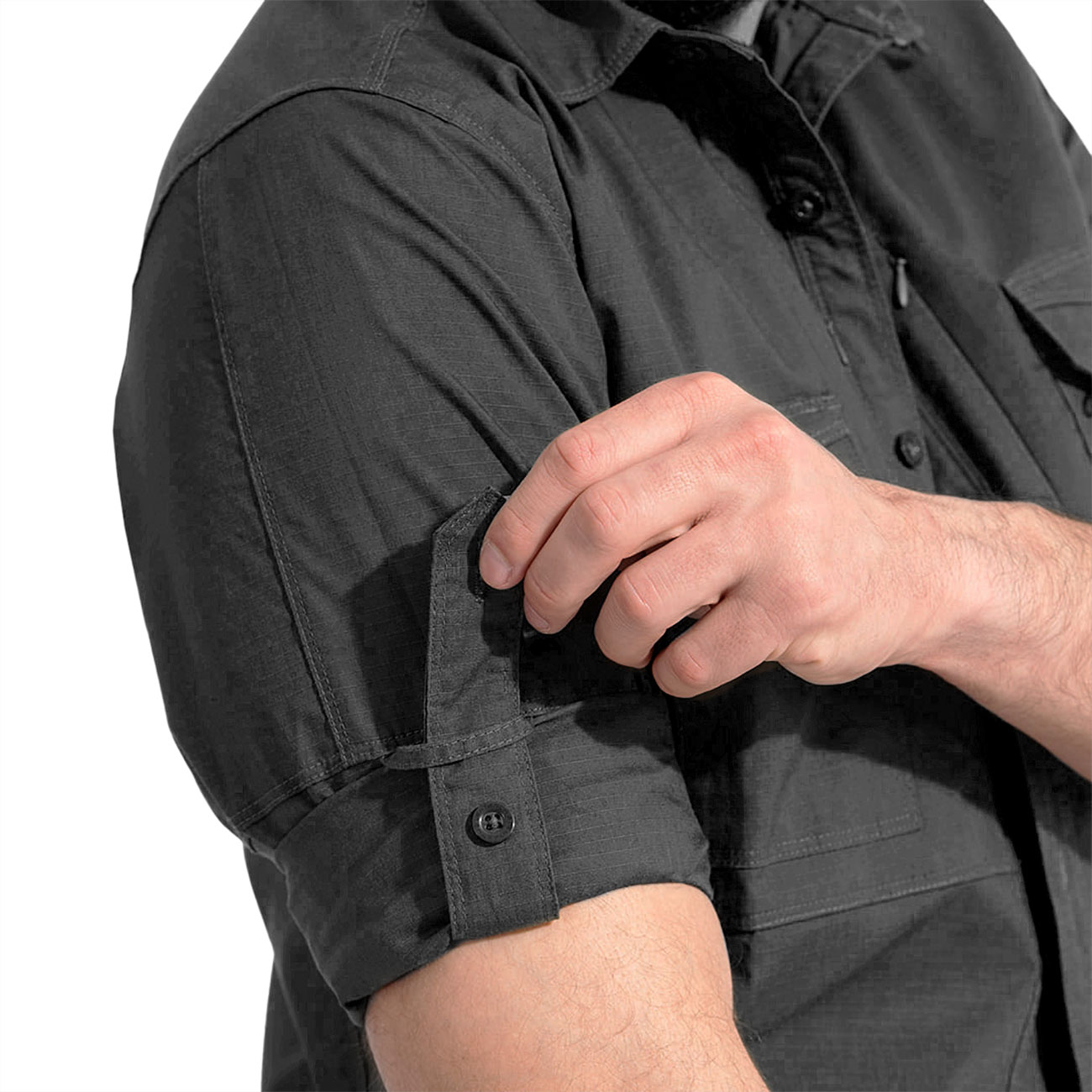 Pentagon Langarmhemd Plato Tactical Shirt schwarz Bild 3